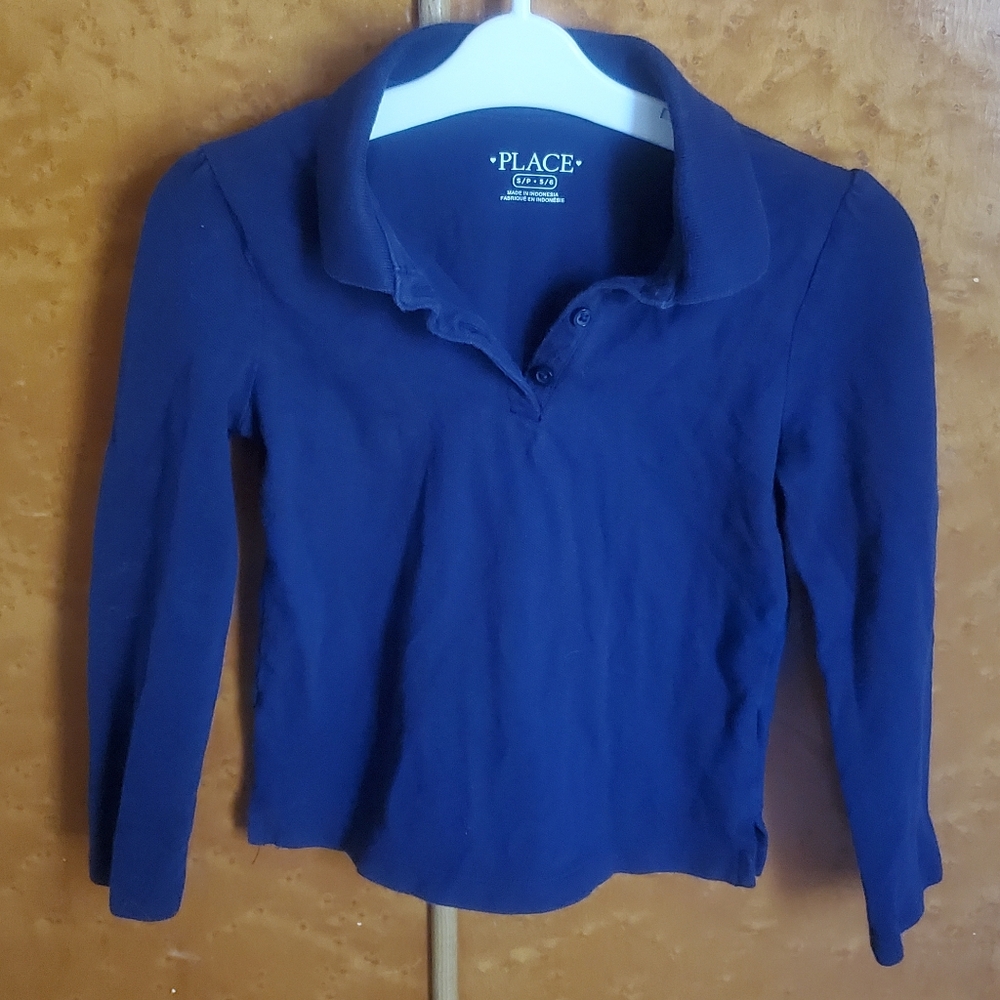 Long-sleeved Polo top